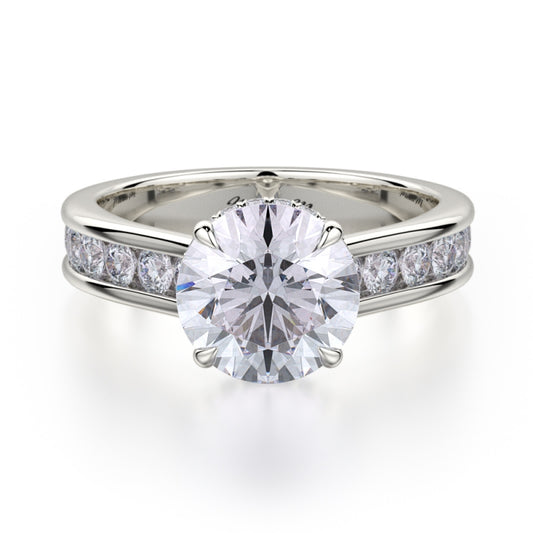 MICHAEL M 18k White Gold Engagement Ring R704-2-18W