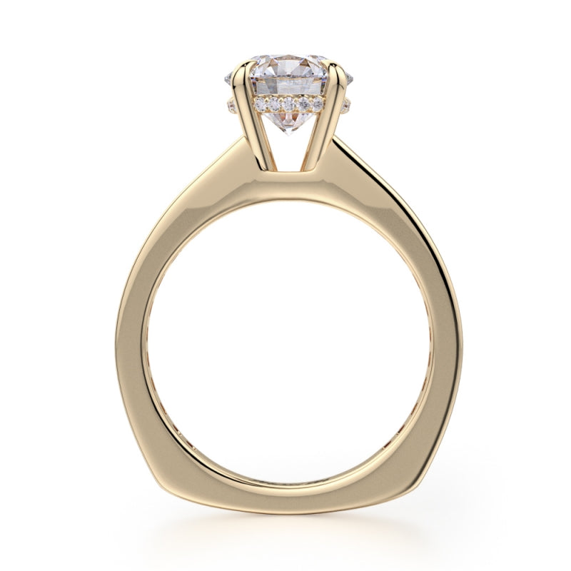 MICHAEL M 18k Yellow Gold Engagement Ring R705-2-18Y