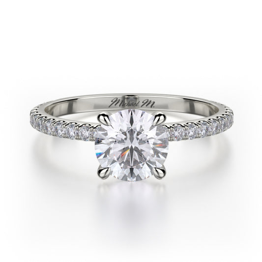 MICHAEL M 18k White Gold Engagement Ring R706-1-18W