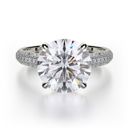MICHAEL M 18k White Gold Engagement Ring R707-3-18W