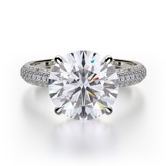 MICHAEL M 18k White Gold Engagement Ring R707-3-18W