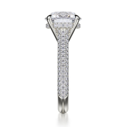 MICHAEL M 18k White Gold Engagement Ring R707-3-18W