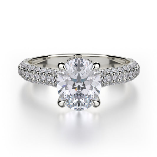 MICHAEL M Platinum Engagement Ring R708-2-PT