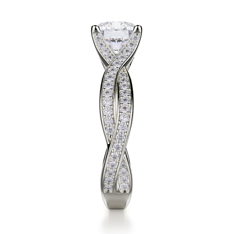 MICHAEL M Platinum Engagement Ring R709-1-25-PT