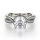 MICHAEL M 18k White Gold Engagement Ring R709-1-25-18W