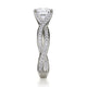 MICHAEL M 18k White Gold Engagement Ring R709-1-25-18W