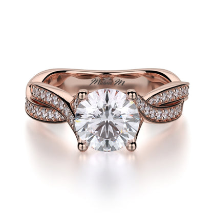 MICHAEL M 18k Rose Gold Engagement Ring R709-1-25-18R