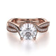 MICHAEL M 18k Rose Gold Engagement Ring R709-1-25-18R