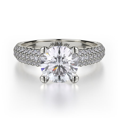 MICHAEL M 18k White Gold Engagement Ring R710-1-5-18W