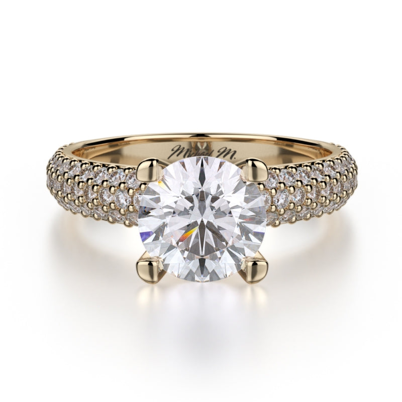 MICHAEL M 18k Yellow Gold Engagement Ring R710-1-5-18Y