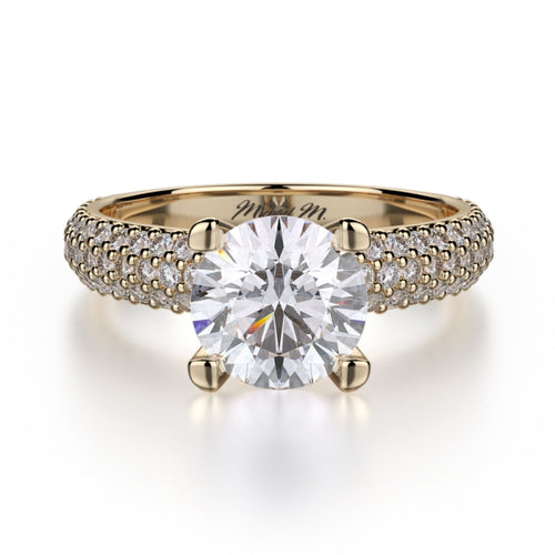 MICHAEL M 18k Yellow Gold Engagement Ring R710-1-5-18Y