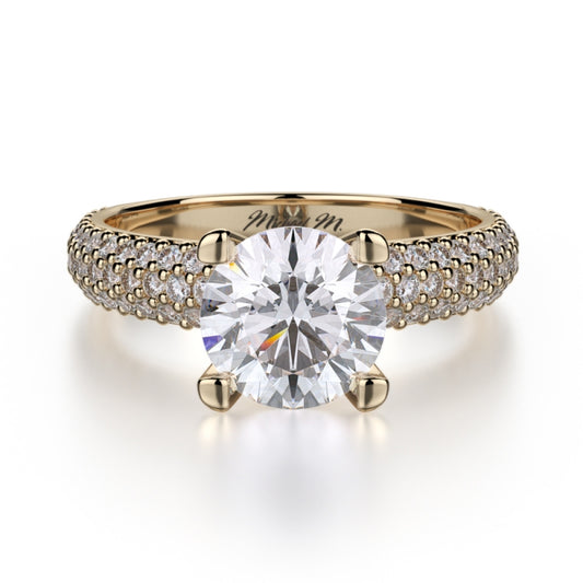 MICHAEL M 18k Yellow Gold Engagement Ring R710-1-5-18Y