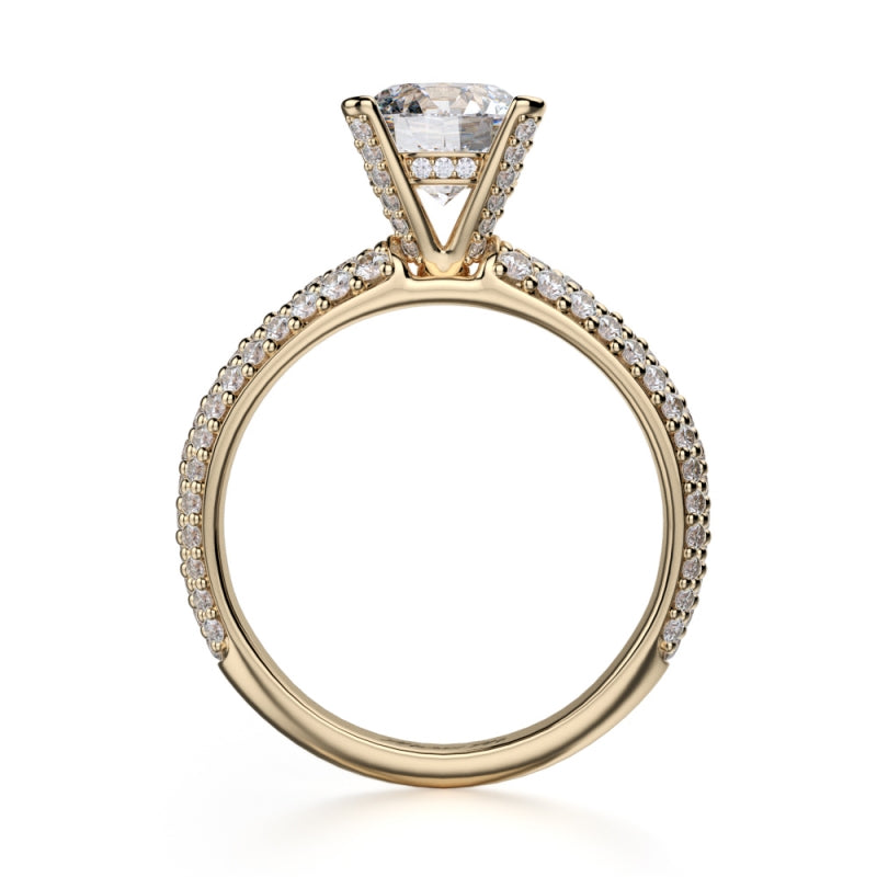 MICHAEL M 18k Yellow Gold Engagement Ring R710-1-5-18Y
