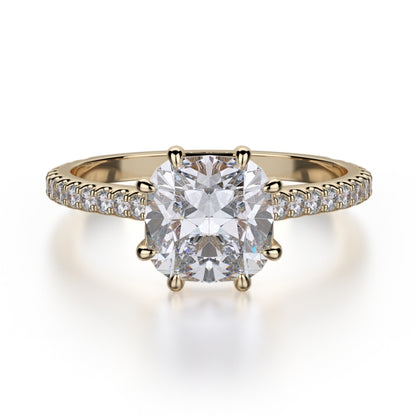 MICHAEL M 18k Yellow Gold Engagement Ring R712-1-5-18Y