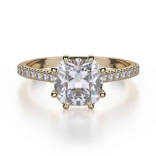 MICHAEL M 18k Yellow Gold Engagement Ring R712-1-5-18Y