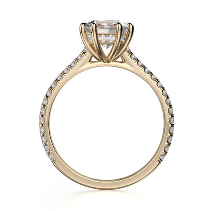 MICHAEL M 18k Yellow Gold Engagement Ring R712-1-5-18Y
