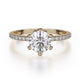 MICHAEL M 18k Yellow Gold Engagement Ring R713-1-18Y