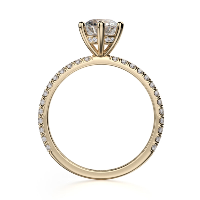 MICHAEL M 18k Yellow Gold Engagement Ring R713-1-18Y