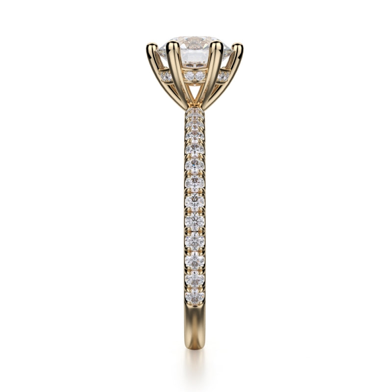 MICHAEL M 18k Yellow Gold Engagement Ring R713-1-18Y