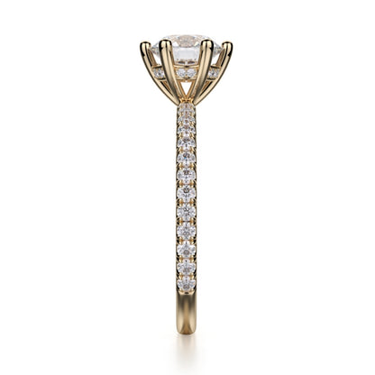MICHAEL M 18k Yellow Gold Engagement Ring R713-1-18Y