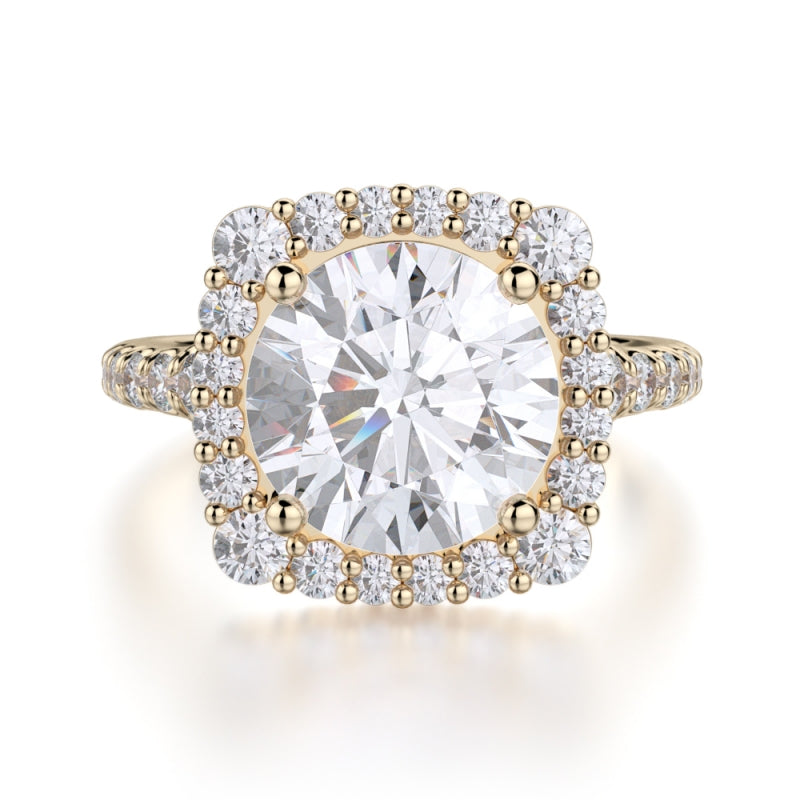 MICHAEL M 18k Yellow Gold Engagement Ring R698-2-18Y