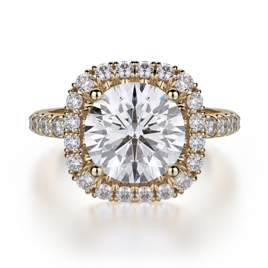 MICHAEL M 18k Yellow Gold Engagement Ring R660-2-18Y