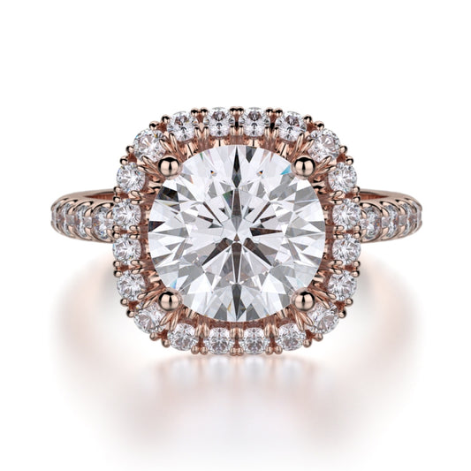 MICHAEL M 18k Rose Gold Engagement Ring R660-2-18R