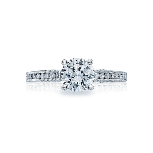 Tacori 18k White Gold Simply Tacori Round Diamond Engagement Ring Setting (0.25 CTW)