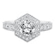 Goldman 14k White Gold 0.50ct Diamond Semi Mount Engagement Ring