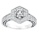 Goldman 14k White Gold 0.50ct Diamond Semi Mount Engagement Ring
