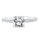 Goldman 14k White Gold 0.32ct Diamond Semi-Mount Engagement Ring