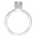 Goldman 14k White Gold 0.32ct Diamond Semi-Mount Engagement Ring