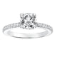 Goldman 14k White Gold 0.32ct Diamond Semi-Mount Engagement Ring
