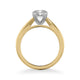 Solitude Contemporary Solitaire Twist Diamond Engagement Ring