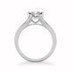 Carina Contemporary Side Stone Bezel Diamond Engagement Ring