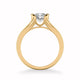 Carina Contemporary Side Stone Bezel Diamond Engagement Ring