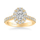 Genesis Classic Oval Halo Diamond Engagement Ring
