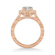 Lilith Vintage Unique Halo Diamond Engagement Ring