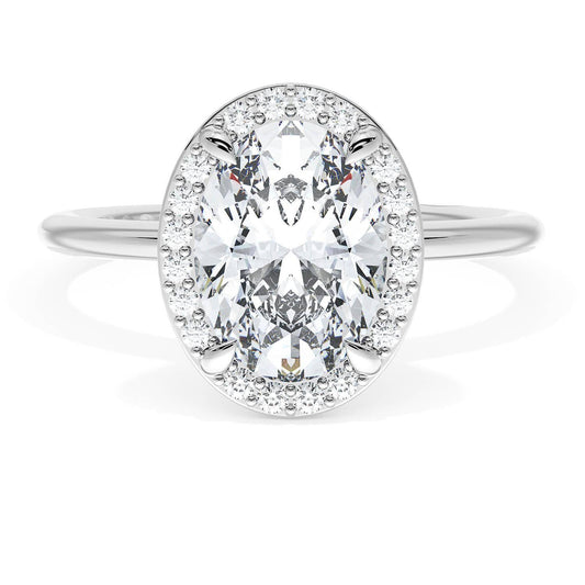 Oval Bloom Engagement Ring