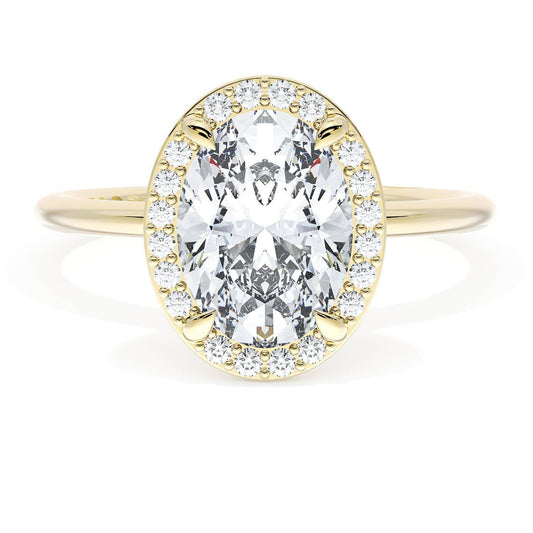 Oval Bloom Engagement Ring