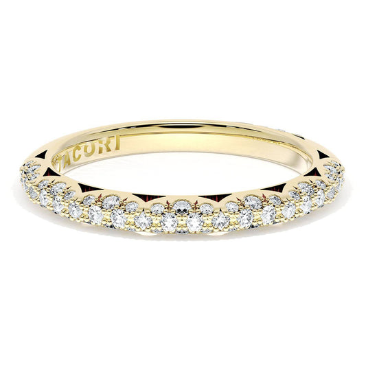 Pav������ Diamond Wedding Band, 2.4mm
