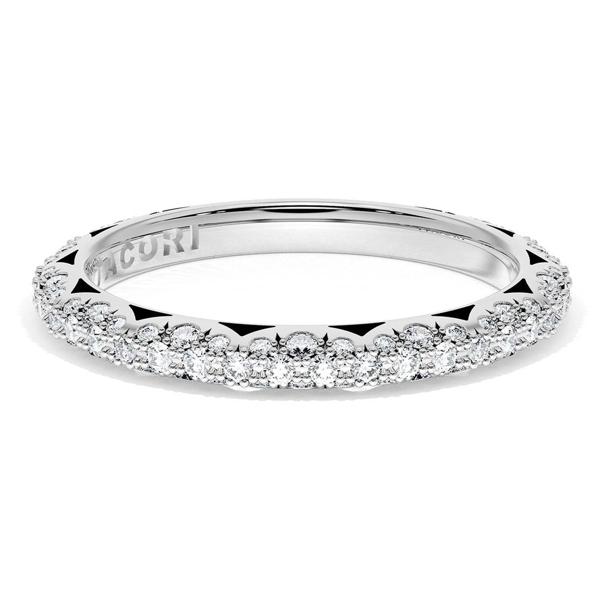 Pav������ Diamond Wedding Band, 2.4mm