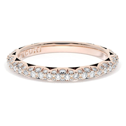 Pav������ Diamond Wedding Band, 2.4mm