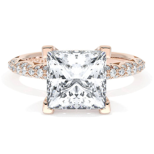 Princess Bloom Engagement Ring