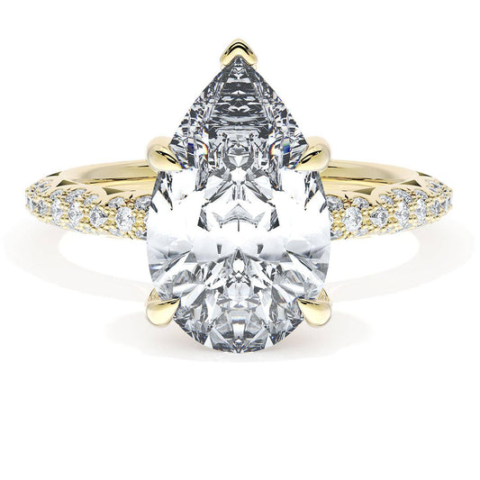 Pear Bloom Engagement Ring
