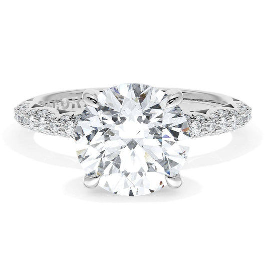 Round Bloom Engagement Ring