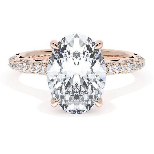 Oval Bloom Engagement Ring