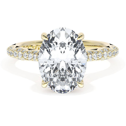 Oval Bloom Engagement Ring