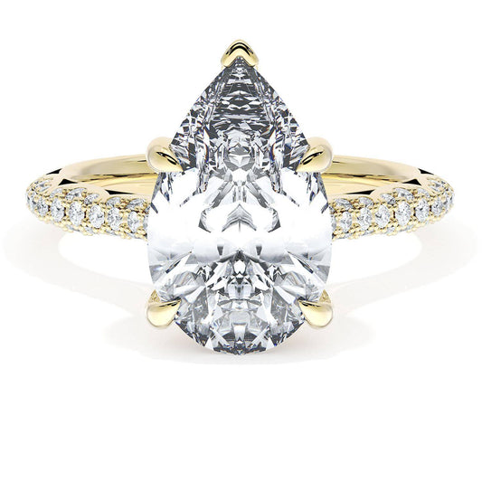 Pear Bloom Engagement Ring