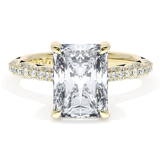 Radiant Bloom Engagement Ring